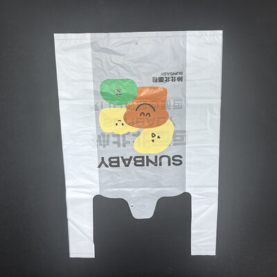 buy Compostable Daily Grocery Gusset Biodegradable Shopping Bag 27x42cm Customized color online manufacture