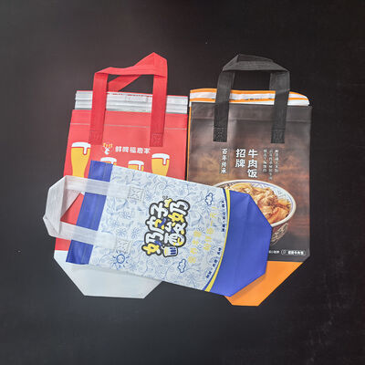buy Glossy Non Woven Laminated Bags 90gsm Wipe Clean Reusable PP Spunbond Silk Screen online manufacture